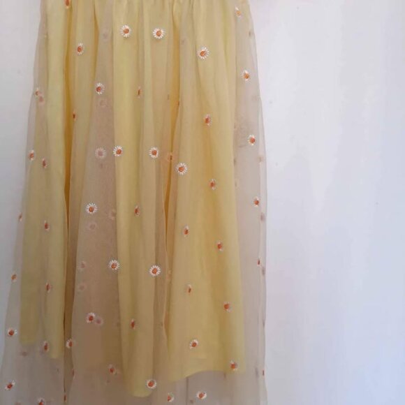 💛 Yellow daisy princess dress/prom for Spring and Summer - Picture 2 of 3